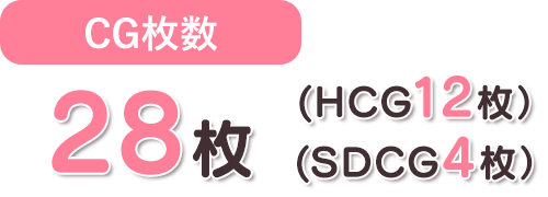 CG枚数：28枚（HCG12枚／SDCG4枚）